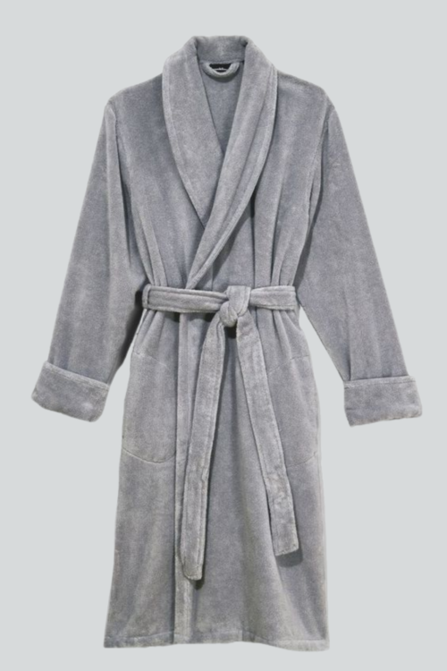 Mens Bathrobe White