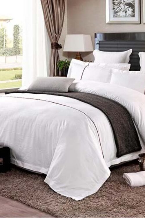 Sateen Plain Hotel Bed Sheets