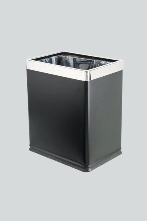 10 L Black Stainless Steel Dustbin