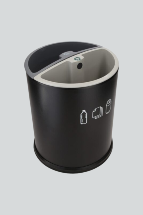 10 L Black Round Room Dustbins