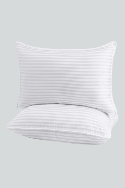 Bed Pillows Satin (White)